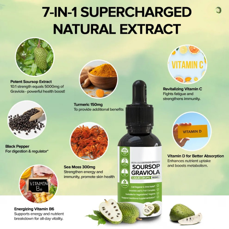 Pure Organic Soursop Drop Extract 🍃