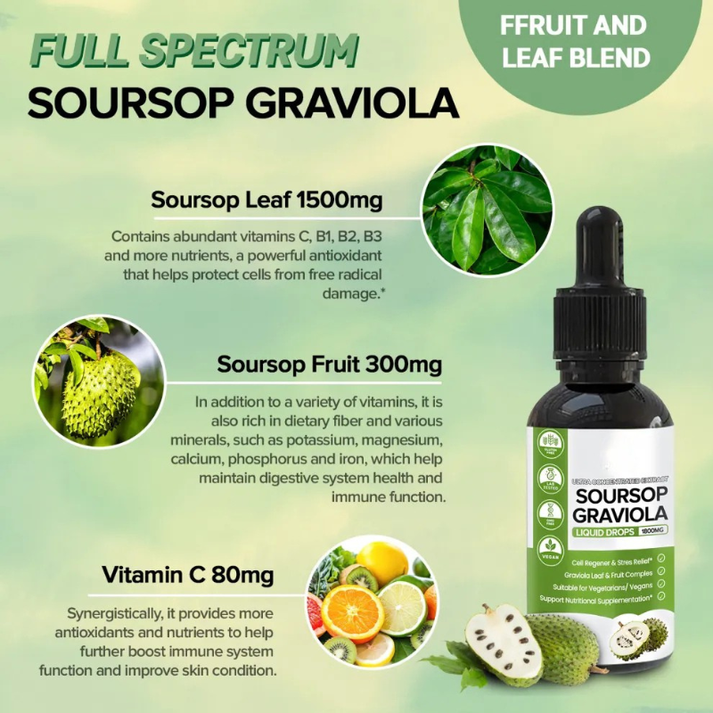 Pure Organic Soursop Drop Extract 🍃