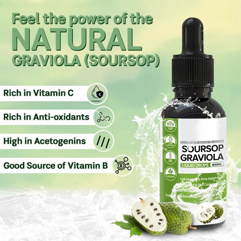 Pure Organic Soursop Drop Extract 🍃
