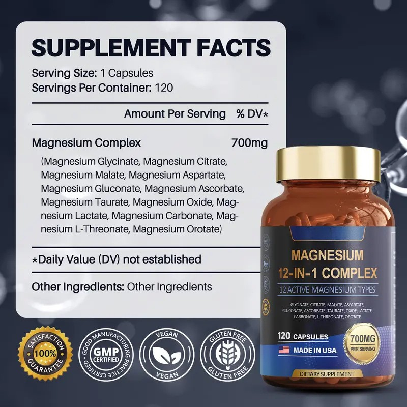 12 in 1 Magnesium Complex Capsules