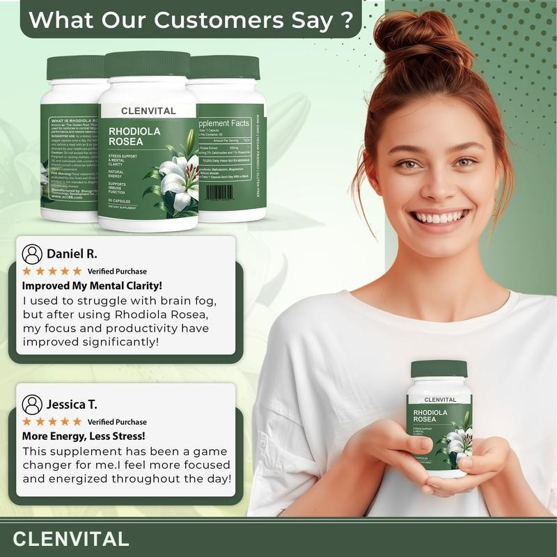 ClenVital Rhodiola Rosea Capsules 🍃