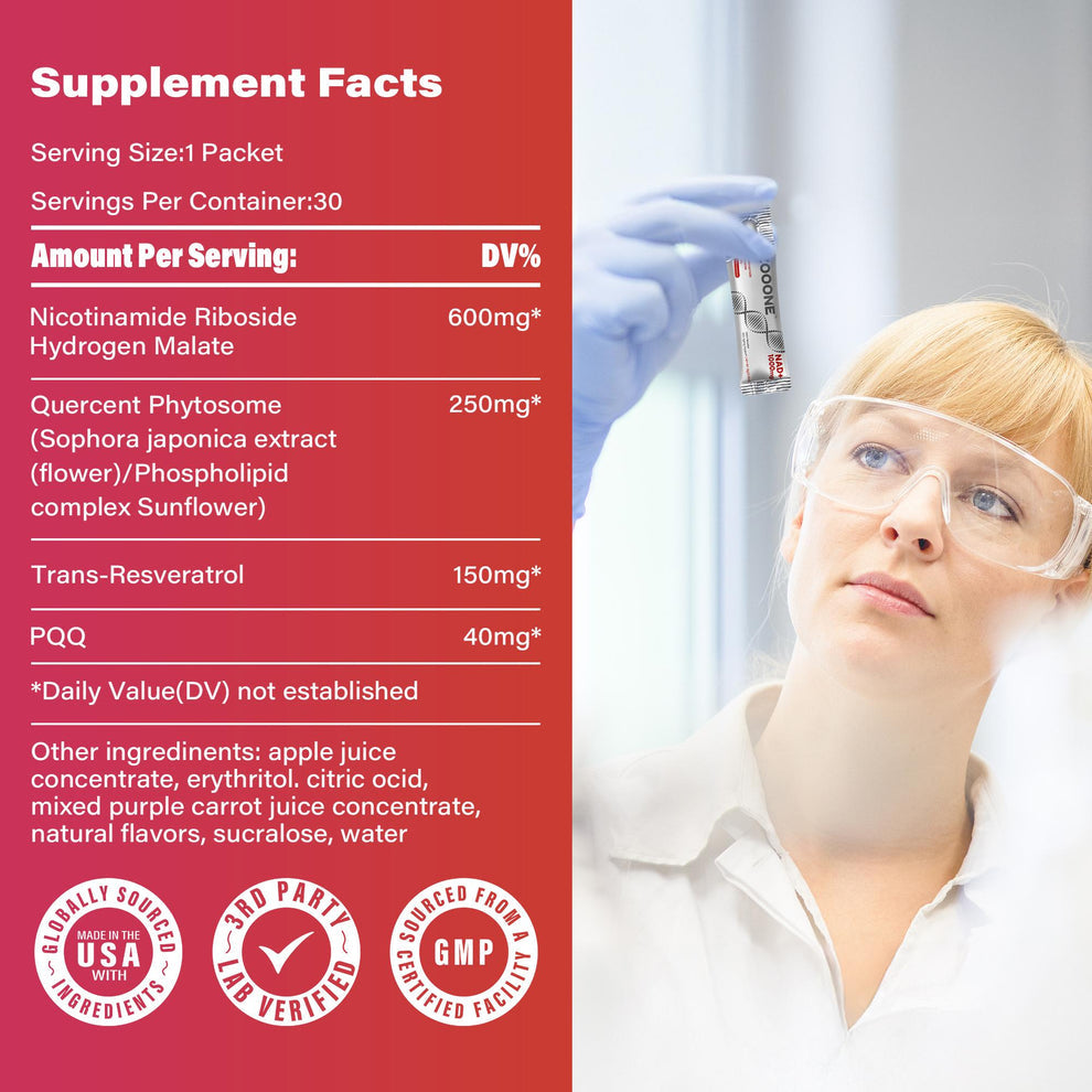 NR1000 NAD⁺ Berry Flavor - 30 Pack 🍃