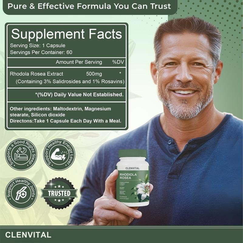ClenVital Rhodiola Rosea Capsules 🍃