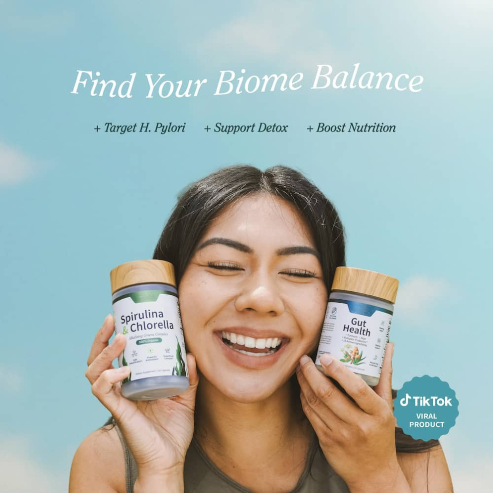 Gut Glow Bundle - Gut Health + Spirulina & Chlorella 🍃