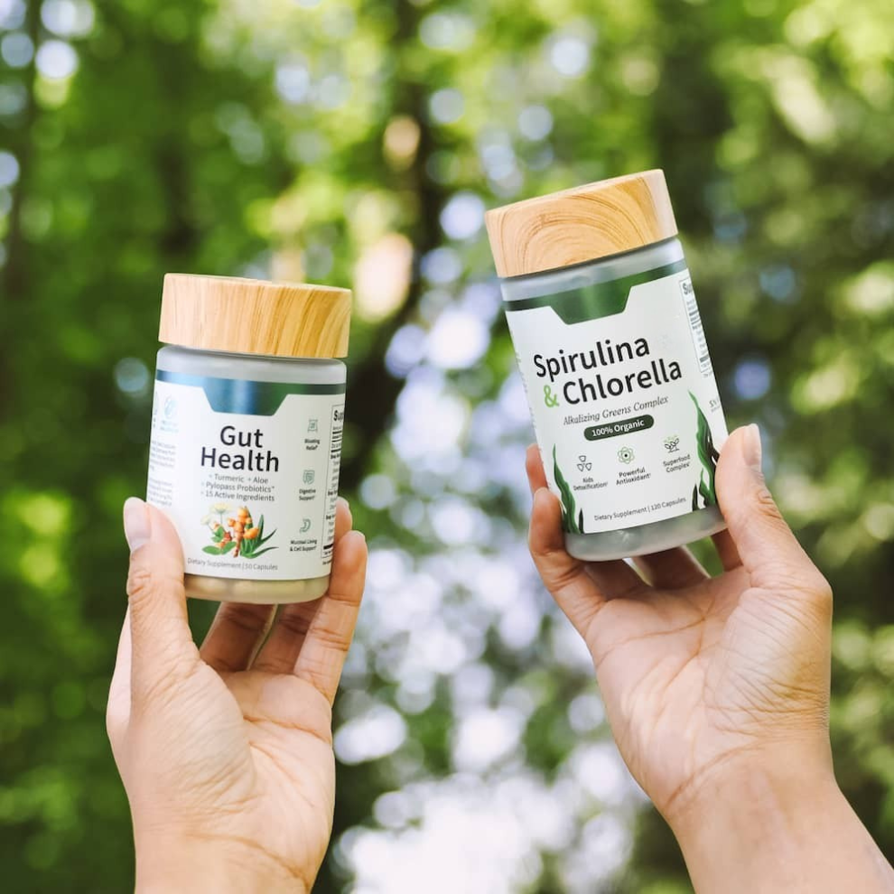 Gut Glow Bundle - Gut Health + Spirulina & Chlorella 🍃
