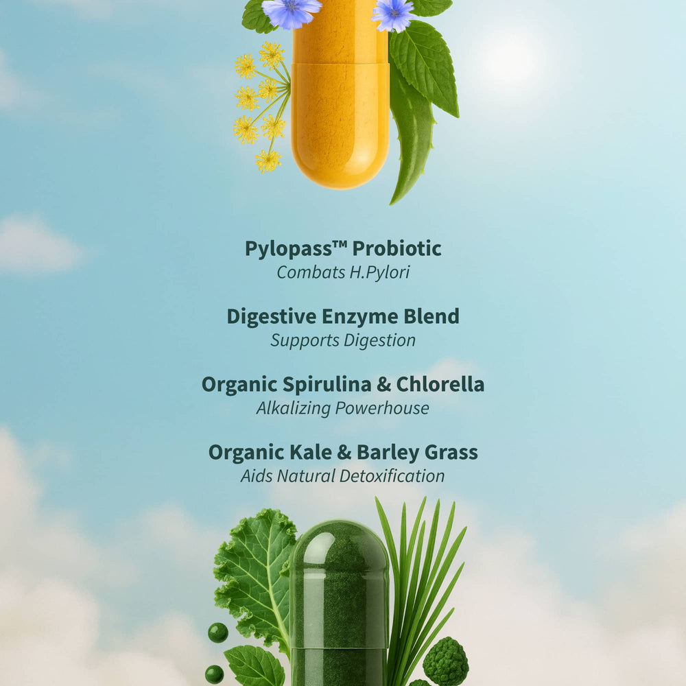 Gut Glow Bundle - Gut Health + Spirulina & Chlorella 🍃