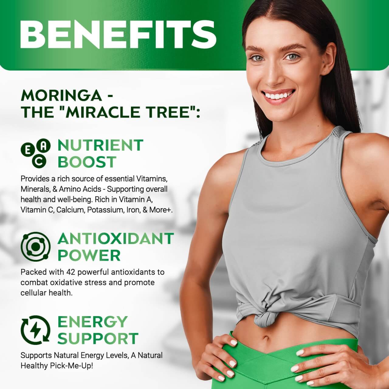 Moringa Capsules for Immune Support, Gut Health & Vitamins 🍃