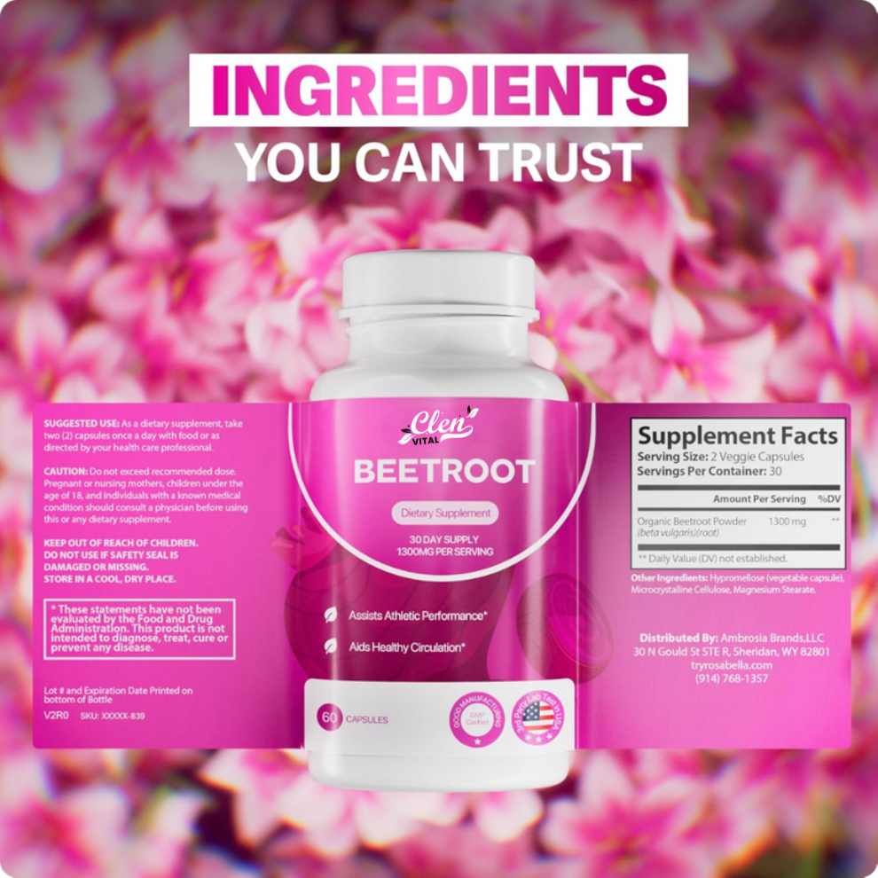 Clenvital™ Organic Beetroot Capsules