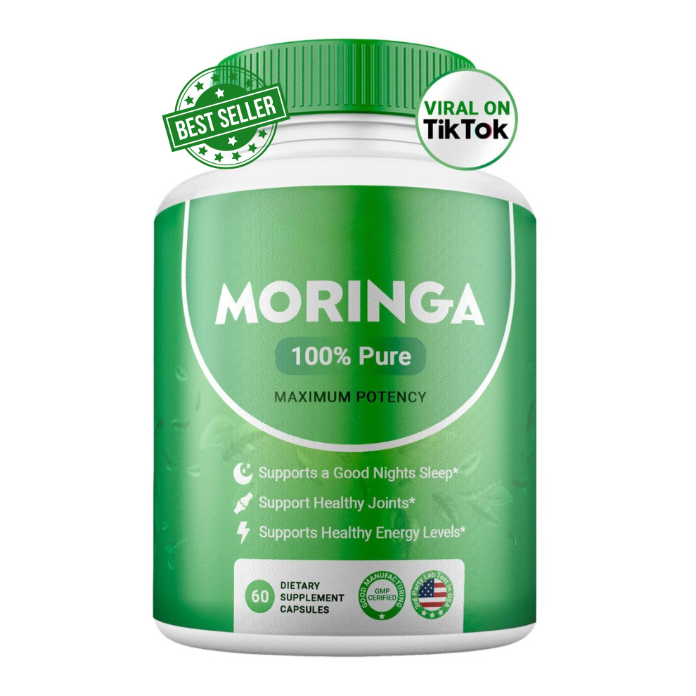 Moringa Capsules for Immune Support, Gut Health & Vitamins 🍃