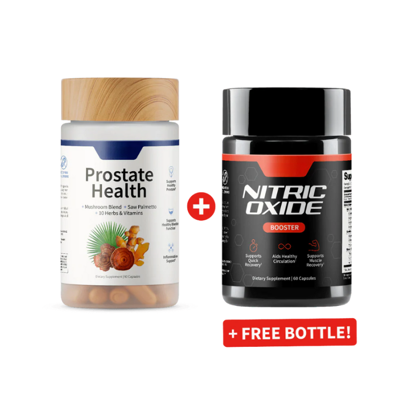 Ultimate Men's Health Bundle - Prostate Health + Nitric Oxide Combo 🍃