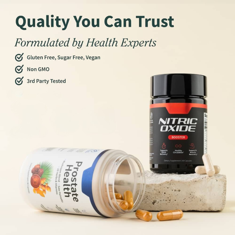 Ultimate Men's Health Bundle - Prostate Health + Nitric Oxide Combo 🍃