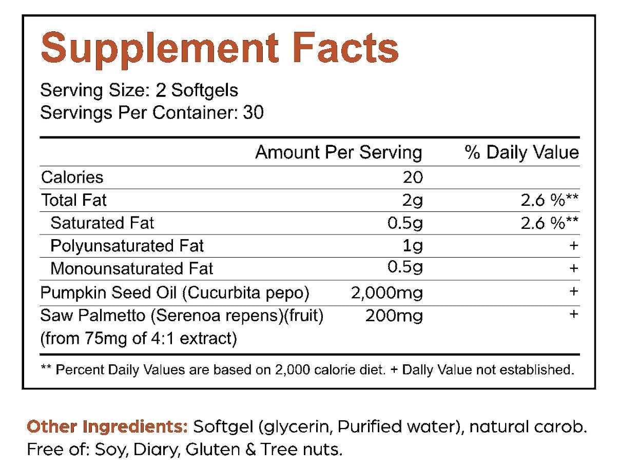 Pumpkin Seed Oil Softgels