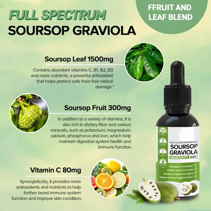 Pure Organic Soursop Drop Extract 🍃