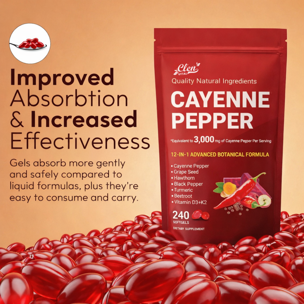 Clenvital® Cayenne Pepper Softgels