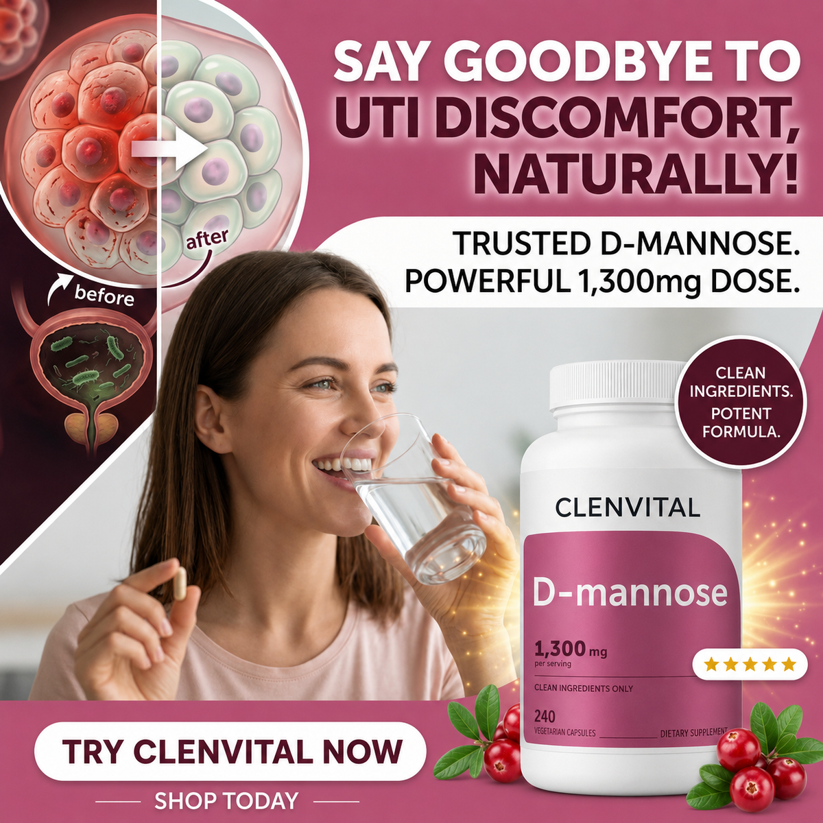 Break The Endless Cycle: Flush Out UTI'S Naturally