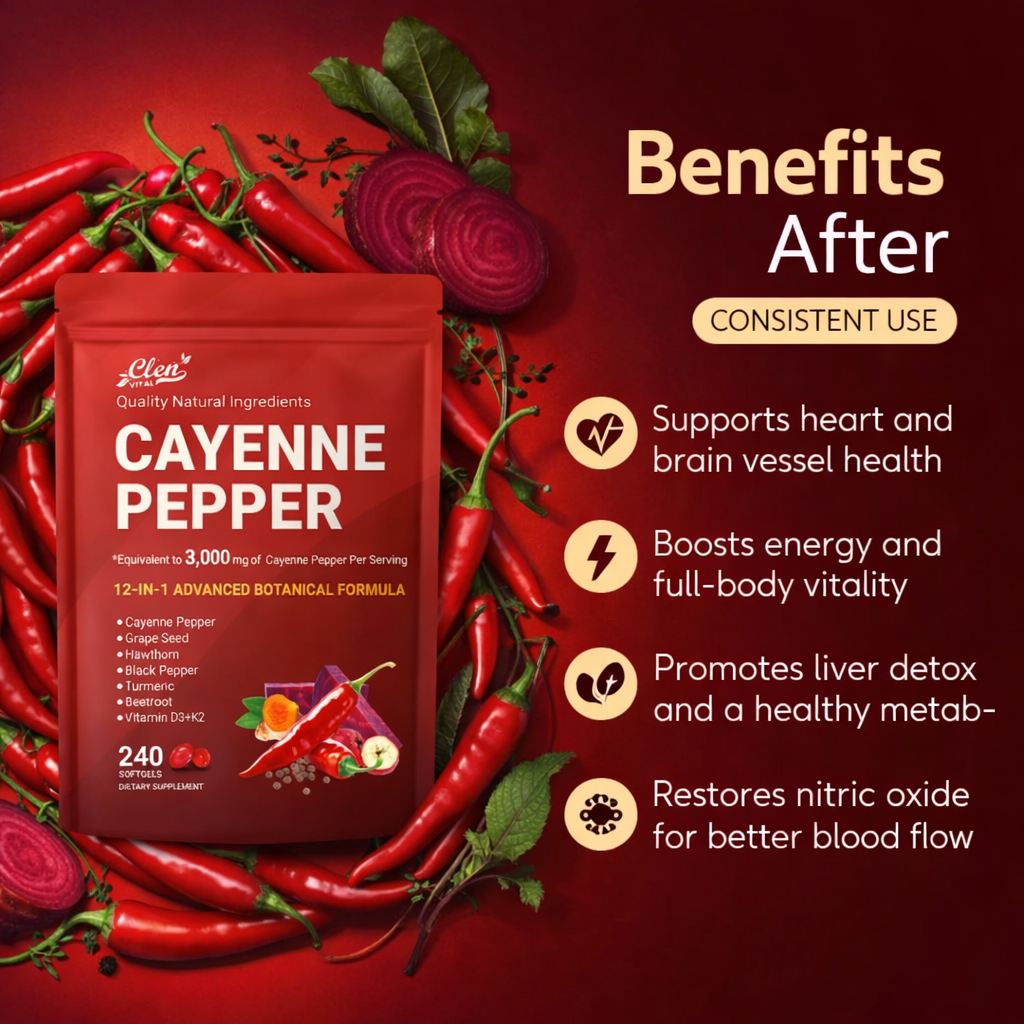 Clenvital® Cayenne Pepper Softgels