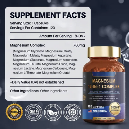 12 in 1 Magnesium Complex Capsules