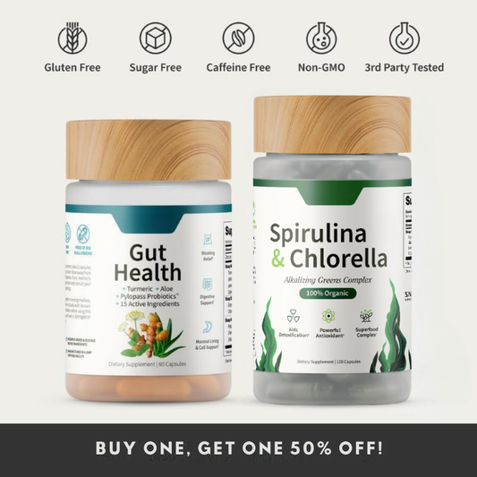 Gut Glow Bundle - Gut Health + Spirulina & Chlorella 🍃