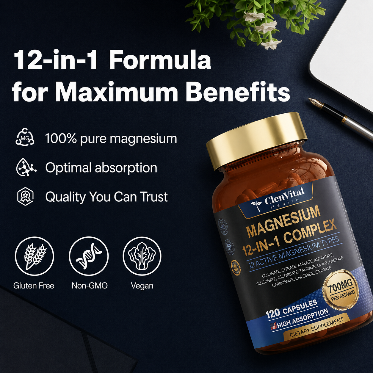 12-in-1 Magnesium Complex 700mg