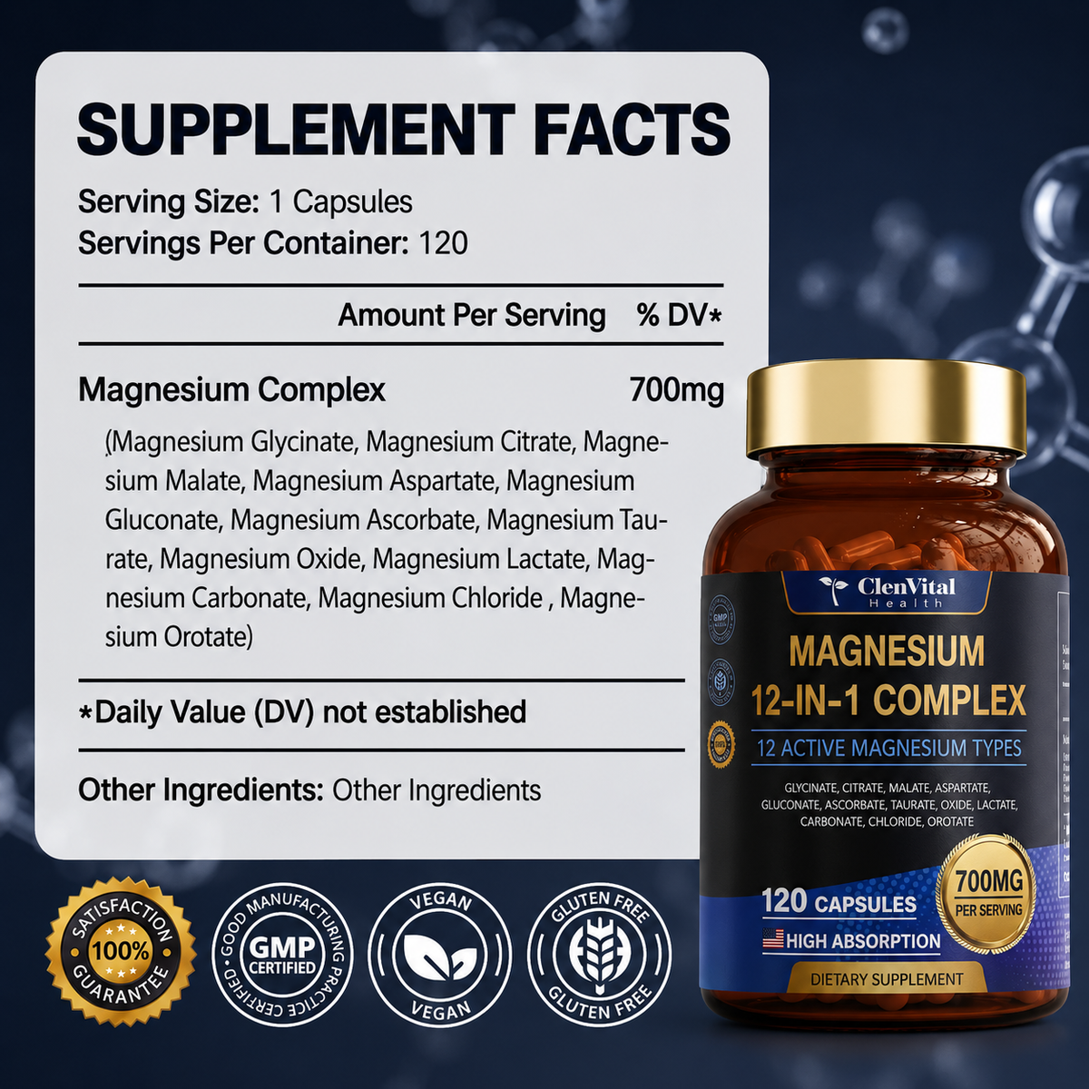 12-in-1 Magnesium Complex 700mg