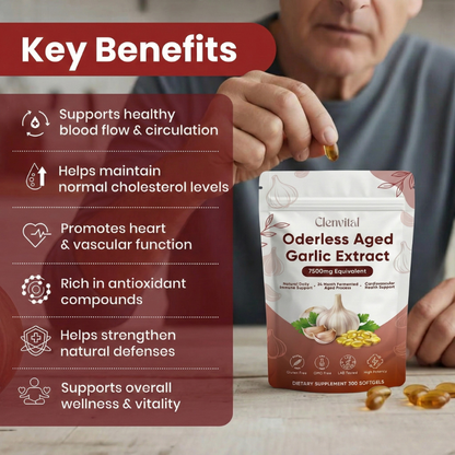 Aged Garlic Extract - 7500mg Odorless Softgels