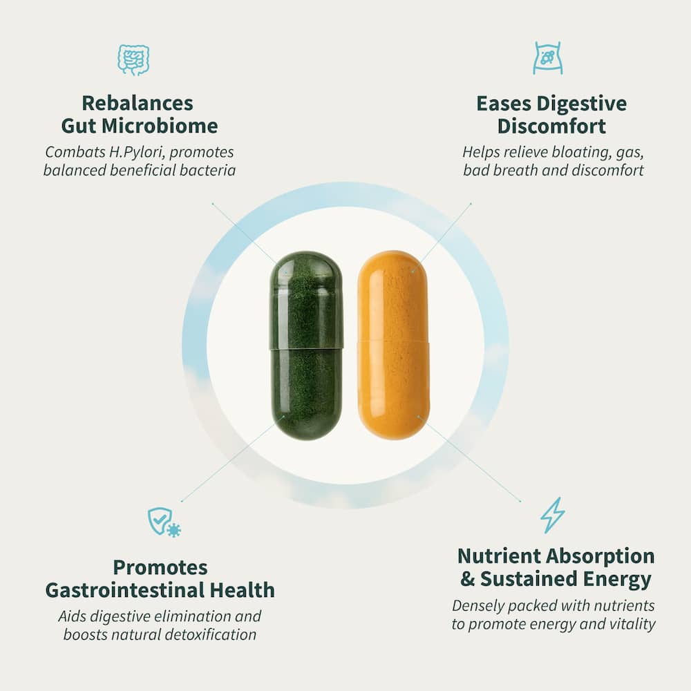 Gut Glow Bundle - Gut Health + Spirulina & Chlorella 🍃