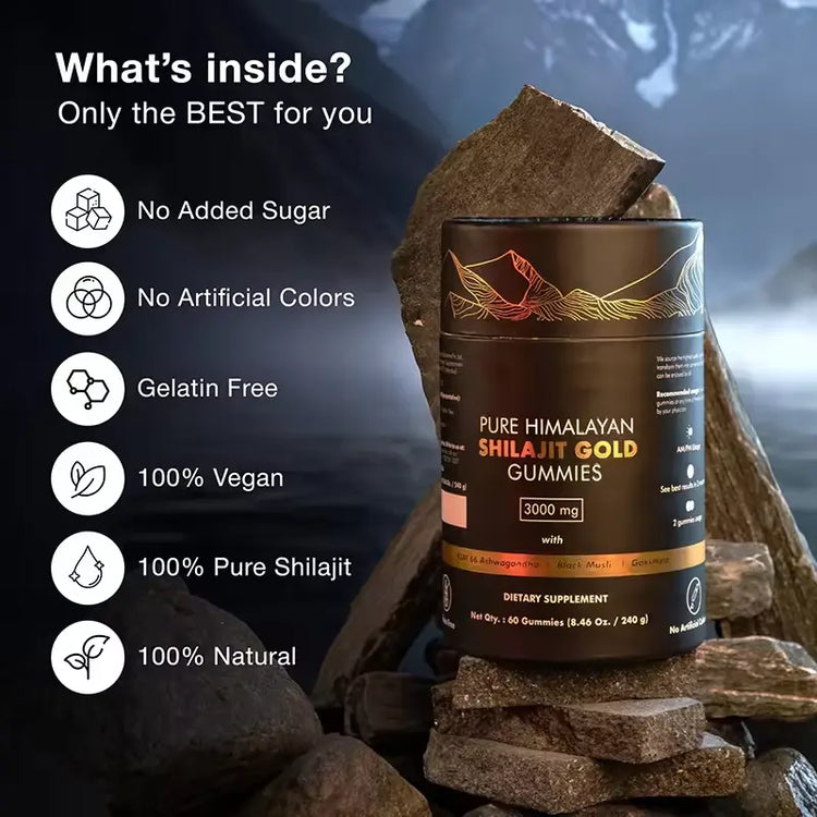 Pure Himalayan Shilajit Gold Gummies 🍬