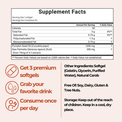Pumpkin Seed Oil Capsules 🍃