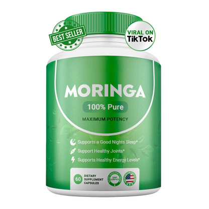Moringa Capsules for Immune Support, Gut Health & Vitamins 🍃