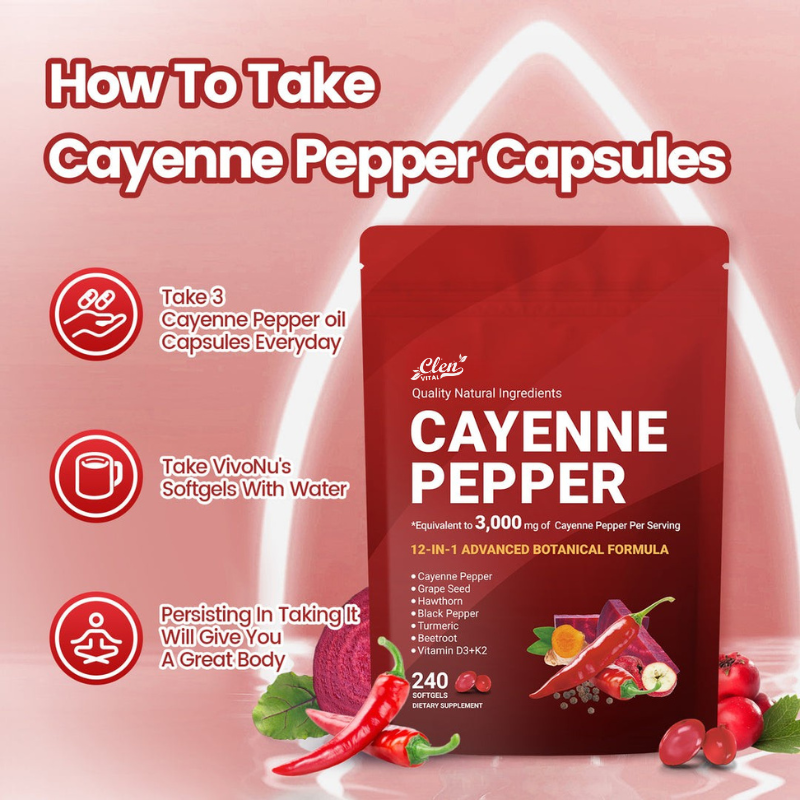 Cayenne Pepper Softgels Supplement